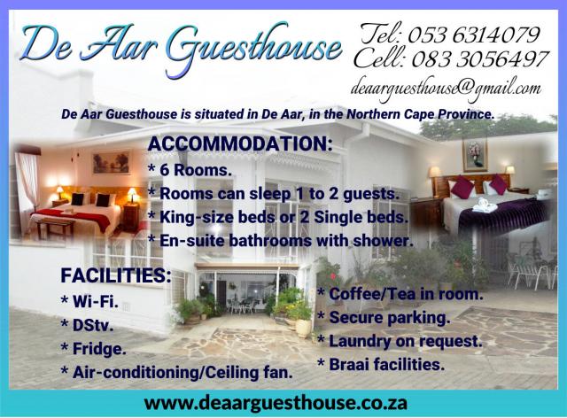 De Aar Guesthouse / Dorpshuis Guesthouse