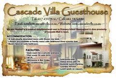 Cascade Villa Guesthouse & Self-Catering