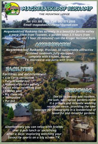 Magoeba's Kloof Mountain Lodge