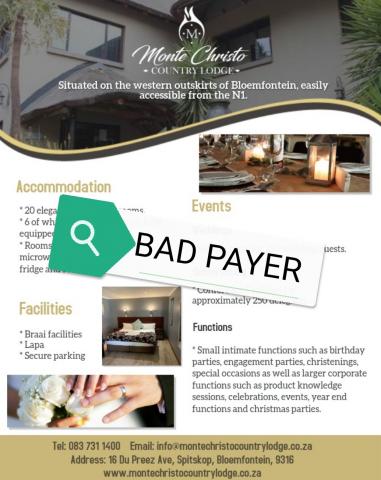 Monte Christo Country Lodge Bloemfontein
