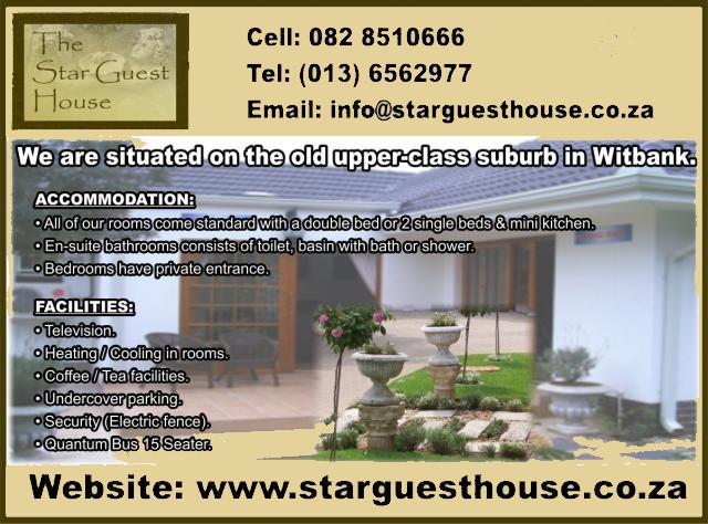 The Star Guesthouse in Witbank