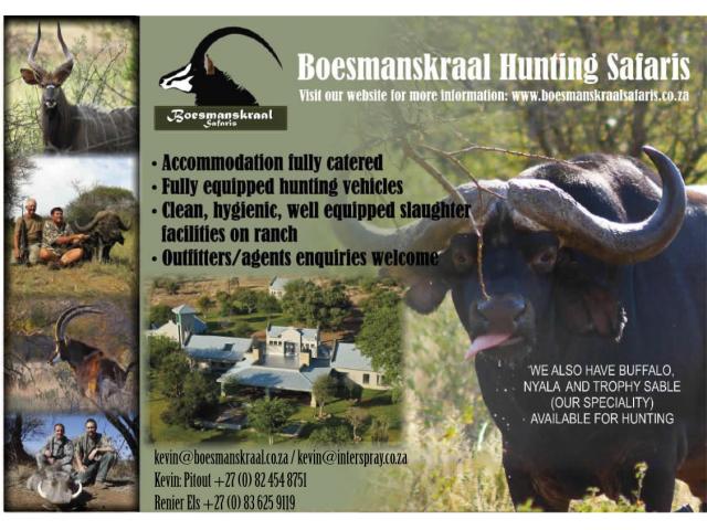 Boesmanskraal Hunting Safaris