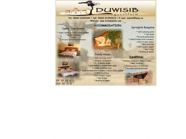 Duwisib Guest Farm