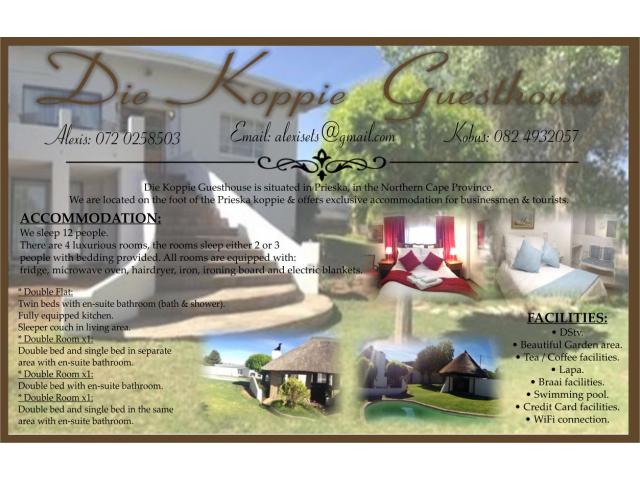 Die Koppie Guesthouse