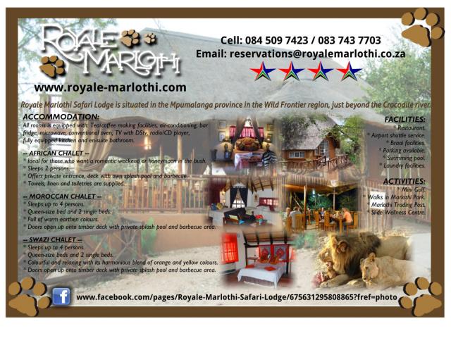 Royale Marlothi Safari Lodge