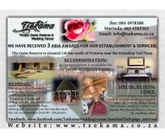 Tsekama Private Game Reserve & Wedding Venue