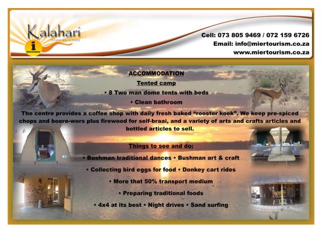 Kalahari Info & Tentekamp