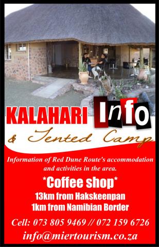 Kalahari Info & Tented Camp / Coffee Shop