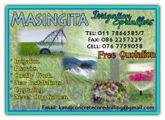 Masingita Irrigation Sprinklers