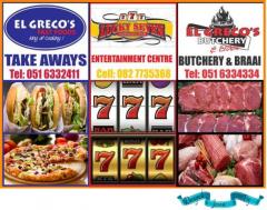 El Greco's Fast Foods, Lucky 7, El Greco's Butchery & Braai