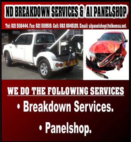 ND Breakdown Services & A1 Panelshop