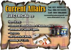 Current Affairs Electrical cc