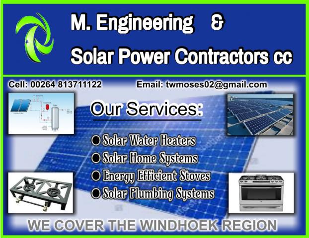 M. Engineering & Solar Power Contractors cc - Business Directory
