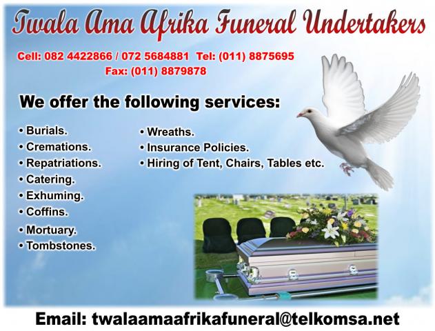 Twala Ama Afrika Funeral Undertakers Sandton - Business Directory