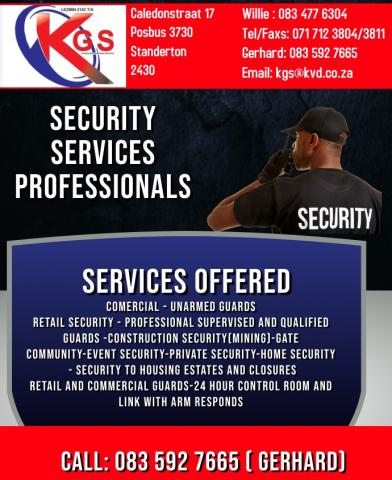 KGS SECURITY IN STANDERTON