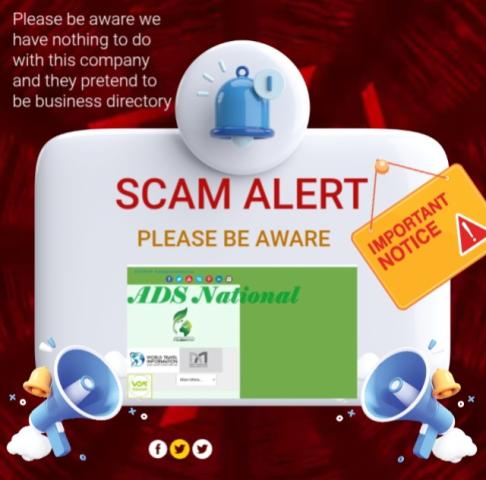Please be aware of scamming Ads national are using our names!!!!
