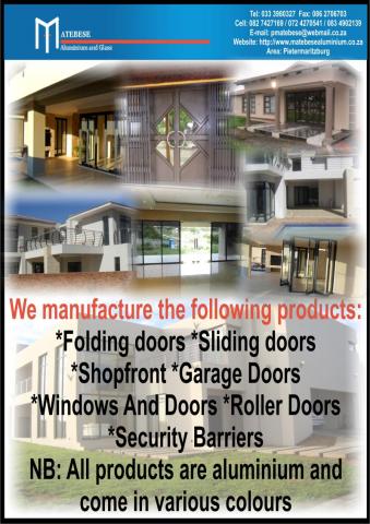 Matebese Aluminium and Glass Fit Cc