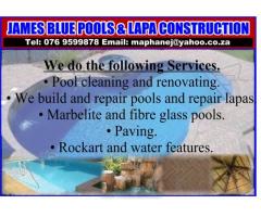 JAMES BLUE POOLS & LAPA CONSTRUCTION.