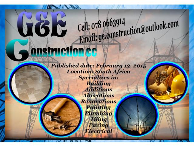 G&E Construction cc