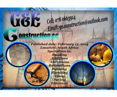 G&E Construction cc