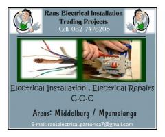 Rans Electrical Installation Trading Projects