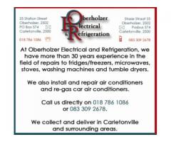 Oberholzer Electrical & Refrigeration