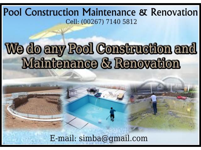 Pool Construction Maintenance & Renovation