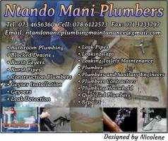 Ntando Mani Plumbers