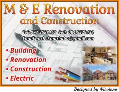 M & E Renovation and Construction