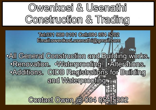 Owenkosi & Usenathi  Construction & Trading