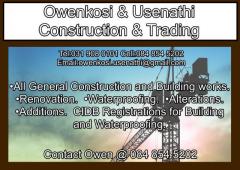 Owenkosi & Usenathi  Construction & Trading