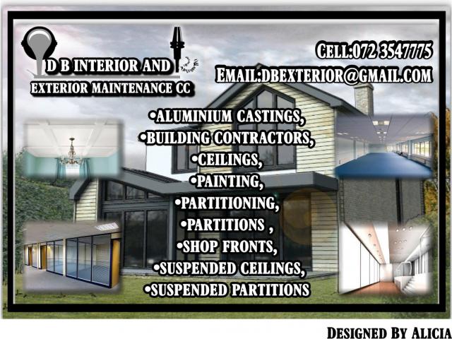 D B INTERIOR AND EXTERIOR MAINTENANCE CC