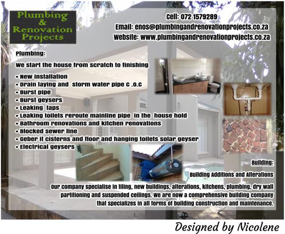 Plumbing & Renovations Projects