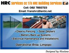 HRC Services cc T/A HRC Building Services