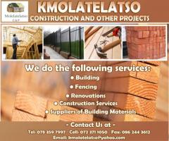 Molelatelatso Construction and other Projects