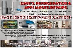 DAVE’S REFRIGERATION &  APPLIANCES REPAIRS