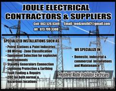 Joule Electrical Contractors and Suppliers