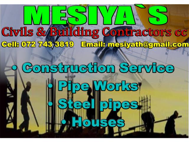 Mesiya`s Civils & Building Contractors cc