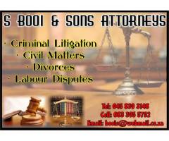 S BOOI & SONS ATTORNEYS