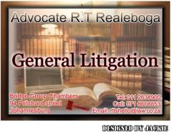 Advocate R.T Realeboga