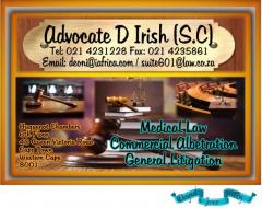 Advocate D Irish (S.C)