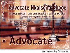 Advocate Nkaiseng Khooe