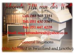 Advocate J.M Van der Walt