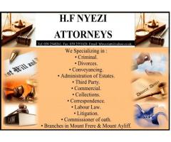 H.F NYEZI ATTORNEYS.