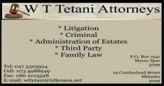 W T Tetani Attorneys