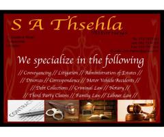 S A Thsehla Attorneys