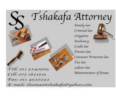 S S Tshakafa Attorney