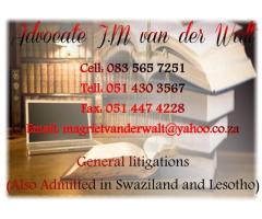 Advocate J.M van der Walt